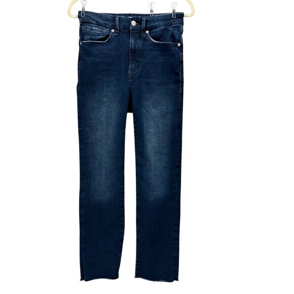 Good American Womens 6-12 Jeans Always Fits Good Classic Ankle Raw Hem - Picture 1 of 10